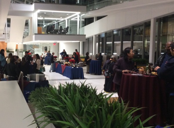 The atrium at Jordan Medical Education Center.